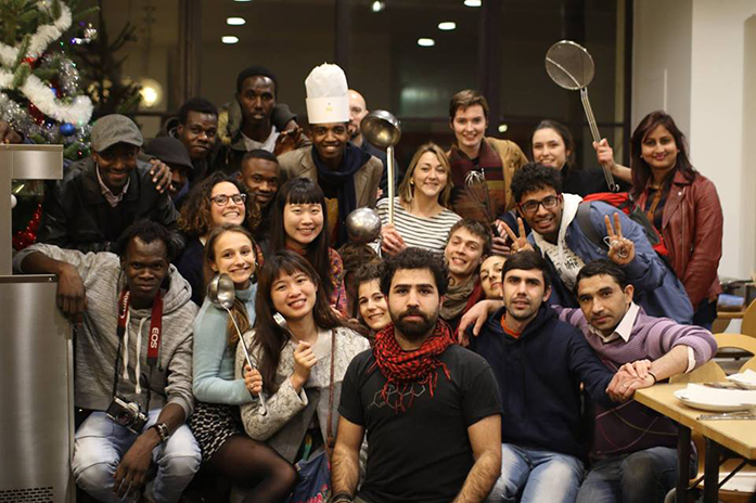 Etudiants de PSL Welcome - atelier cuisine 