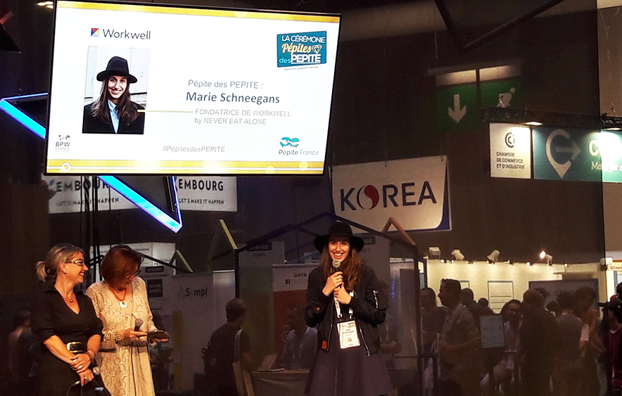 Marie Schneegans, fondatrice de Never eat alone et Workweek