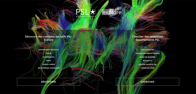 landing page nouveau site psl explore