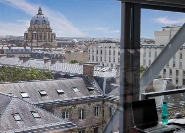 Vue du panthéon depuis un bureau de l'ENS © Marie Sorribas Université PSL