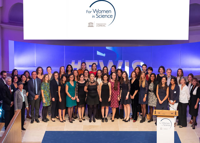 lauréates 2019 bourses l'Oreal Unesco©Fondation l’Oréal / Jean-Charles Caslot