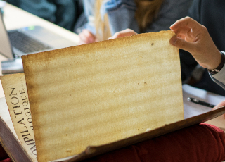 Manuscrit de l'Ecole nationale des chartes