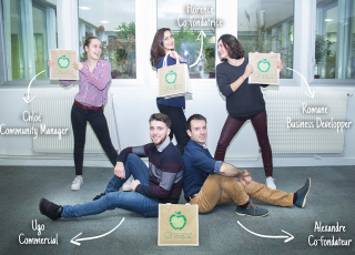 L'équipe de la startup Graapz 