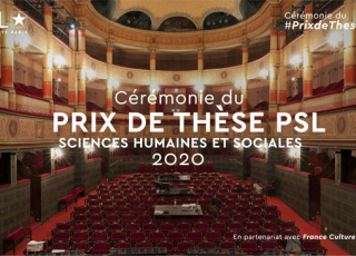 Cérémonie de remise du prix de thèse PSL SHS 2020