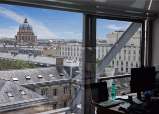 Vue du panthéon depuis un bureau de l'ENS - PSL, cc OHNK - Université PSL